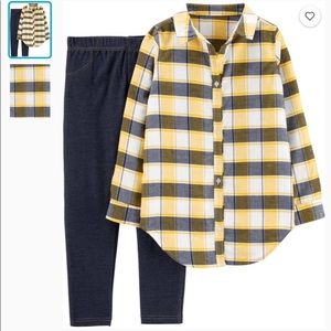 NWT Carter’s Plaid Outfit